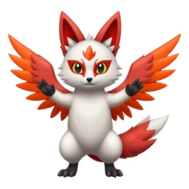 Litten-Zangoose-Trico-fusion sticker