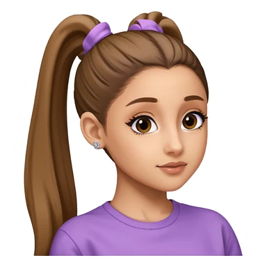 ariana grande ponytail 2025 sticker