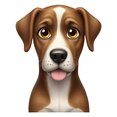dog with big puppy eyes sticker