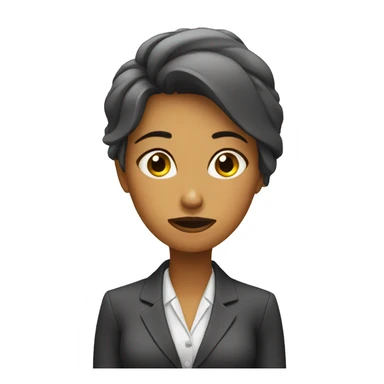 tired business woman sticker