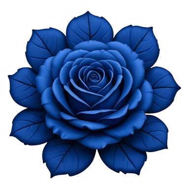 Dark blue rose sticker