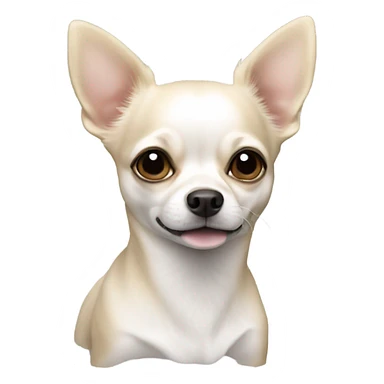 white realistic chihua sticker