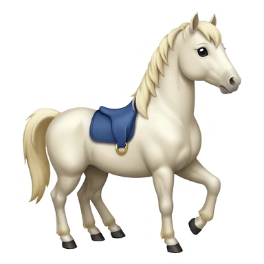 white pony sticker