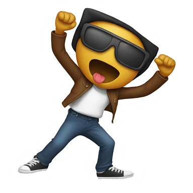Dab emoji sticker
