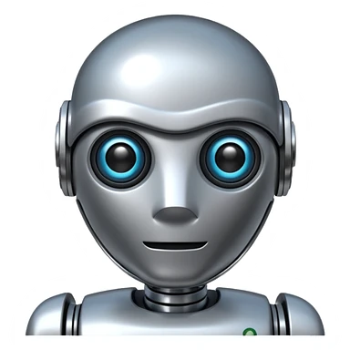 robot mirror sticker