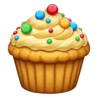 gold muffin candy on top sticker