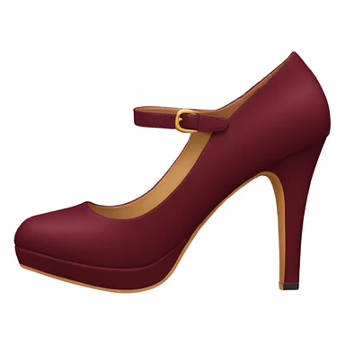 burgundy heels sticker