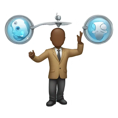 Balancing mind and technology  sticker