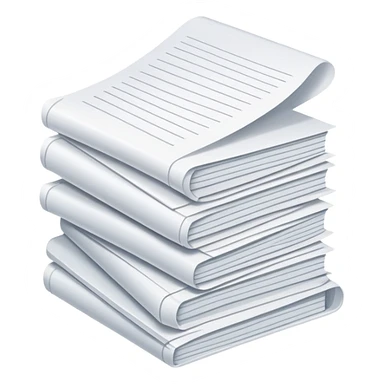 small stack of papers sticker