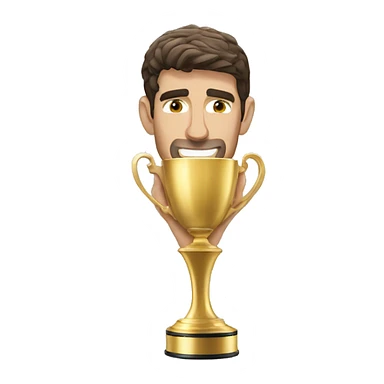 Michael phelps with golden cup  sticker