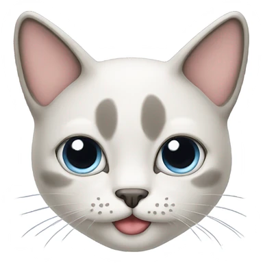 Cat with moustache  sticker