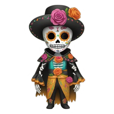 dia de los muertos sticker
