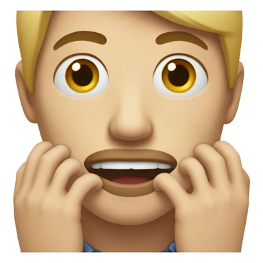 Foot in mouth sticker