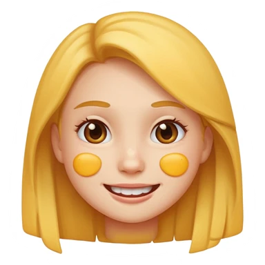 girl emoji with pimple sticker