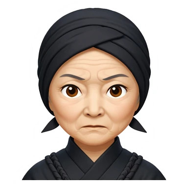 grandmother ninja sticker