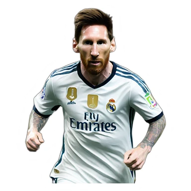 messi real madrid sticker