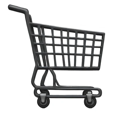 Black shopping cart sticker