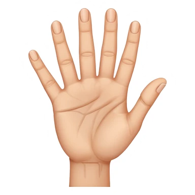 a finger holding up 3 fingers sticker