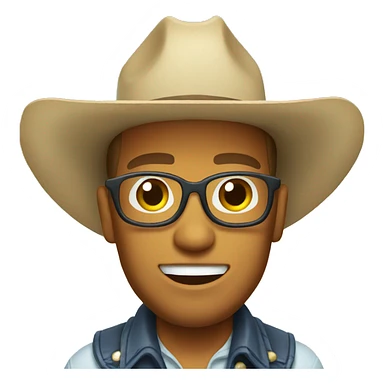 Beach cowboy sticker