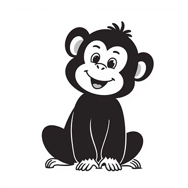 Monkey sticker