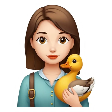 girl duck sticker