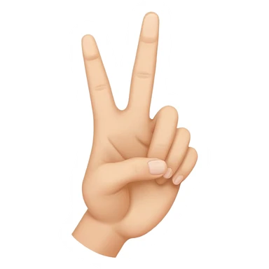 Hand gesturing the word now sticker