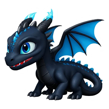 Dragón negro furia nocturna how to train your dragon sticker