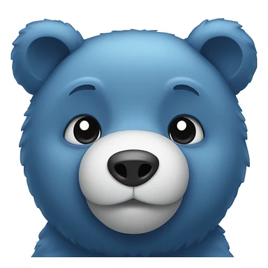 blue bear sticker
