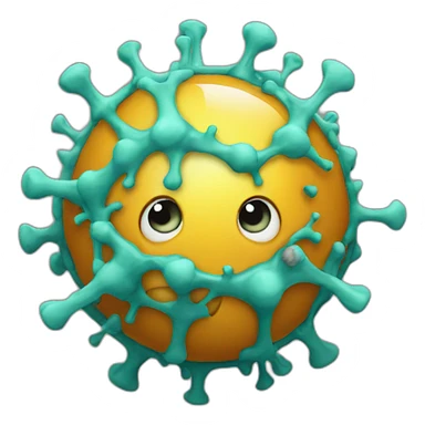 Corona virus sticker