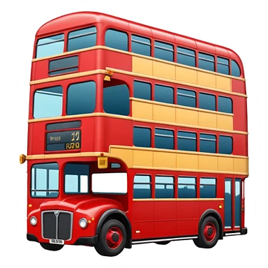 double-decker bus sticker
