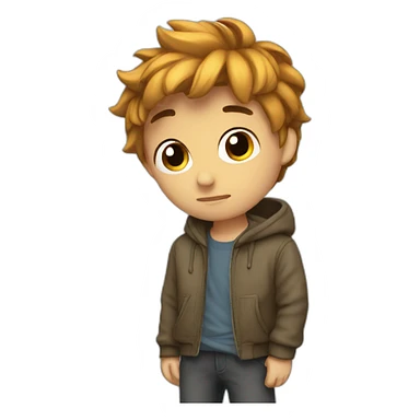 Shy but hot boy sticker