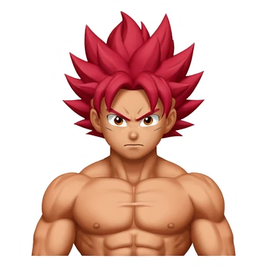 Goku super saiyan god sticker