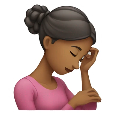 Woman bowing  sticker