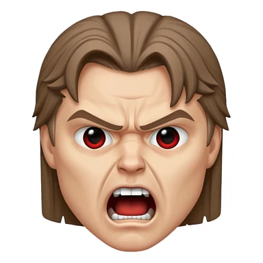 angry screaming anakin skywalker realistic face sith eyes sticker