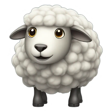 submarine sheep sticker