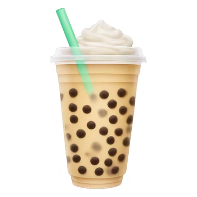 Faça um emoji de bubble tea sticker