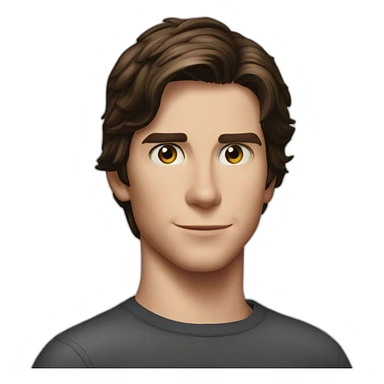 Spider-Man young Christian bale sticker