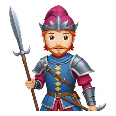 landsknecht, (keep the pose and the frame the same) sticker