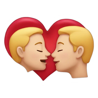 heart kiss sticker