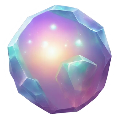 opal crystal planet  sticker