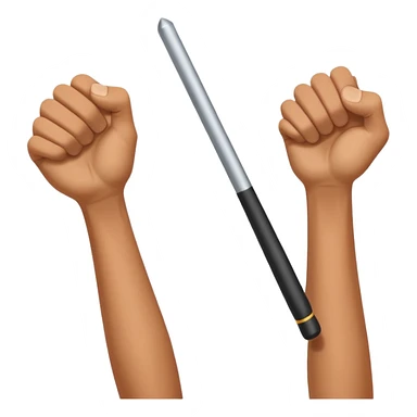 Passing baton sticker