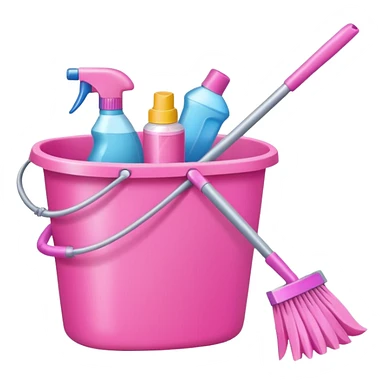 Pink Cleaning sticker