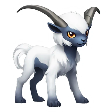 Edgy Cool Absol-Goat-Pokémon Full Body sticker