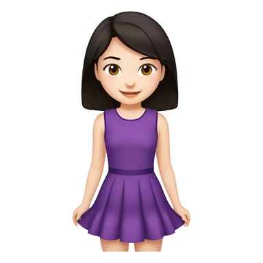 A girl in super short dress sticker
