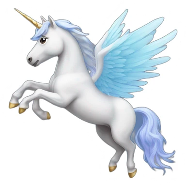 Flying unicorn sticker