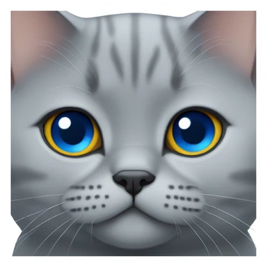 british shorthair with blue eyes sticker