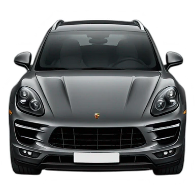 black porsche macan turbo sticker