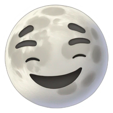 Happy moon sticker