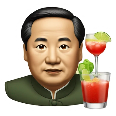 Mao Zedong with Margarita sticker