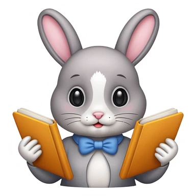 author bunny sticker
